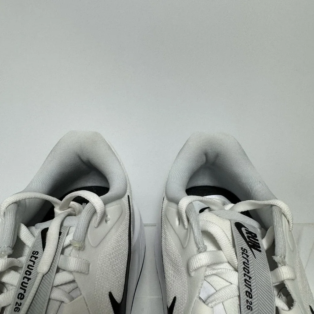 Nike Air Structure 26 White Black HJ1101-101 Running Shoe Women's 11 / Men's 9.5